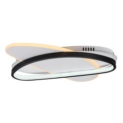 Lubinis šviestuvas Brantiel LED 57W 3000-6000K CCT keičiama balta spalva (Juoda, Balta)