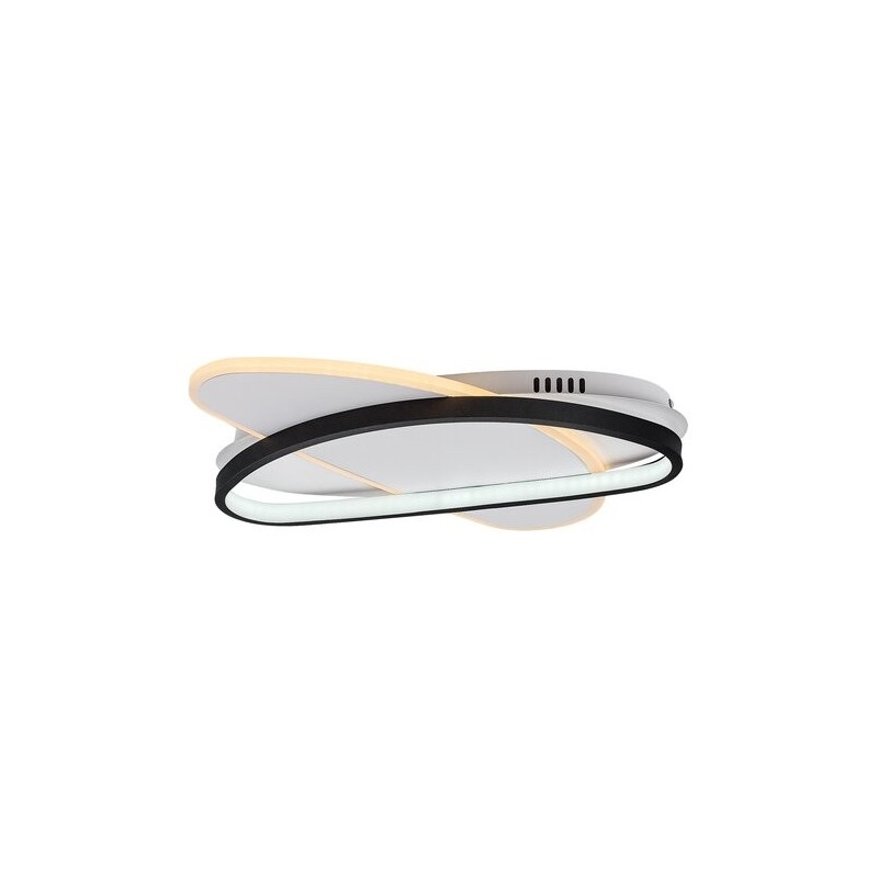 Lubinis šviestuvas Brantiel LED 57W 3000-6000K CCT keičiama balta spalva (Juoda, Balta)