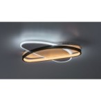 Lubinis šviestuvas Brantiel LED 57W 3000-6000K CCT keičiama balta spalva (Juoda, Balta)
