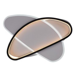 Lubinis šviestuvas Brantiel LED 57W 3000-6000K CCT keičiama balta spalva (Juoda, Balta)