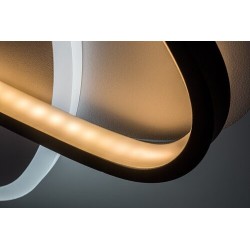Lubinis šviestuvas Brantiel LED 57W 3000-6000K CCT keičiama balta spalva (Juoda, Balta)