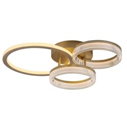 Lubinis šviestuvas Rivona LED 38W 3000-6500K CCT keičiama balta spalva (Aukso)