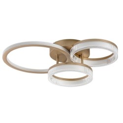 Lubinis šviestuvas Rivona LED 38W 3000-6500K CCT keičiama balta spalva (Aukso)
