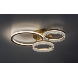 Lubinis šviestuvas Rivona LED 38W 3000-6500K CCT keičiama balta spalva (Aukso)