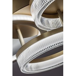 Lubinis šviestuvas Rivona LED 38W 3000-6500K CCT keičiama balta spalva (Aukso)