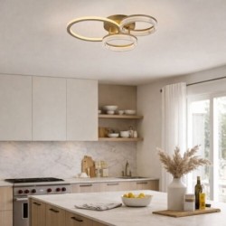 Lubinis šviestuvas Rivona LED 38W 3000-6500K CCT keičiama balta spalva (Aukso)