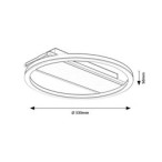 Lubinis šviestuvas Glavian LED 24W 4000K Neutrali balta (Rusva)