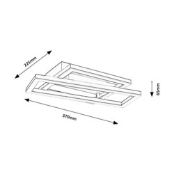 Lubinis šviestuvas Glavian LED 24W 4000K Neutrali balta (Rusva)