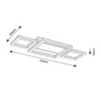 Lubinis šviestuvas Glavian LED 24W 4000K Neutrali balta (Rusva)