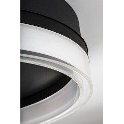 Lubinis šviestuvas Seraphiel LED 18W 3000-6500K CCT keičiama balta spalva (Juoda)
