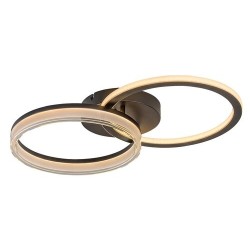 Lubinis šviestuvas Seraphiel LED 38W 3000-6500K CCT keičiama balta spalva (Juoda)