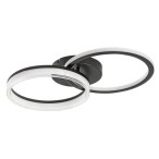 Lubinis šviestuvas Seraphiel LED 38W 3000-6500K CCT keičiama balta spalva (Juoda)