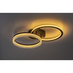 Lubinis šviestuvas Seraphiel LED 38W 3000-6500K CCT keičiama balta spalva (Juoda)