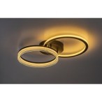 Lubinis šviestuvas Seraphiel LED 38W 3000-6500K CCT keičiama balta spalva (Juoda)