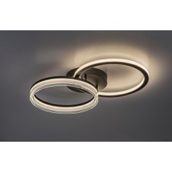 Lubinis šviestuvas Seraphiel LED 38W 3000-6500K CCT keičiama balta spalva (Juoda)