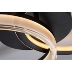 Lubinis šviestuvas Seraphiel LED 38W 3000-6500K CCT keičiama balta spalva (Juoda)