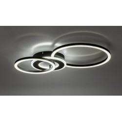 Lubinis šviestuvas Lureo LED 24W 3000-6500K CCT keičiama balta spalva (Juoda)