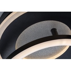 Lubinis šviestuvas Lureo LED 24W 3000-6500K CCT keičiama balta spalva (Juoda)