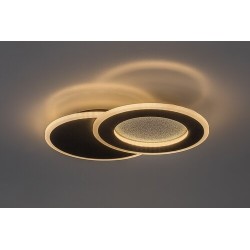 Lubinis šviestuvas Lureo LED 24W 3000-6500K CCT keičiama balta spalva (Juoda)