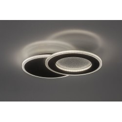 Lubinis šviestuvas Lureo LED 24W 3000-6500K CCT keičiama balta spalva (Juoda)