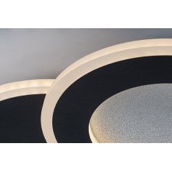 Lubinis šviestuvas Lureo LED 24W 3000-6500K CCT keičiama balta spalva (Juoda)