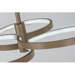 Pakabinamas šviestuvas Isidora LED 50W 3000-6500K CCT keičiama balta spalva (Rusva)