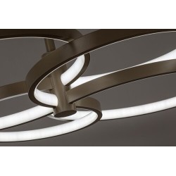 Pakabinamas šviestuvas Isidora LED 70W 3000-6500K CCT keičiama balta spalva (Rusva)
