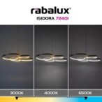 Pakabinamas šviestuvas Isidora LED 70W 3000-6500K CCT keičiama balta spalva (Rusva)