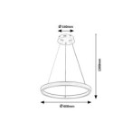 Pakabinamas šviestuvas Nevira LED 36W 3000-6500K CCT keičiama balta spalva (Ruda)