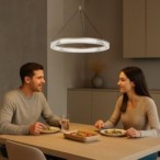Pakabinamas šviestuvas Rivona LED 24W 3000-6500K CCT keičiama balta spalva (Aukso)