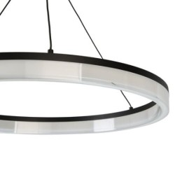 Pakabinamas šviestuvas Seraphiel LED 24W 3000-6500K CCT keičiama balta spalva (Juoda)