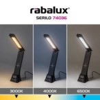 Stalinis šviestuvas Serilo LED 6W 3000, 4000, 6500K CCT keičiama balta spalva (Juoda)