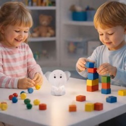 Vaikiškas šviestuvas Lightimals LED 0.05W  (Balta)
