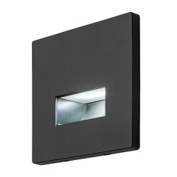Sieninis šviestuvas Lunca LED 1W 3000, 4500, 6500K CCT keičiama balta spalva (Juoda)