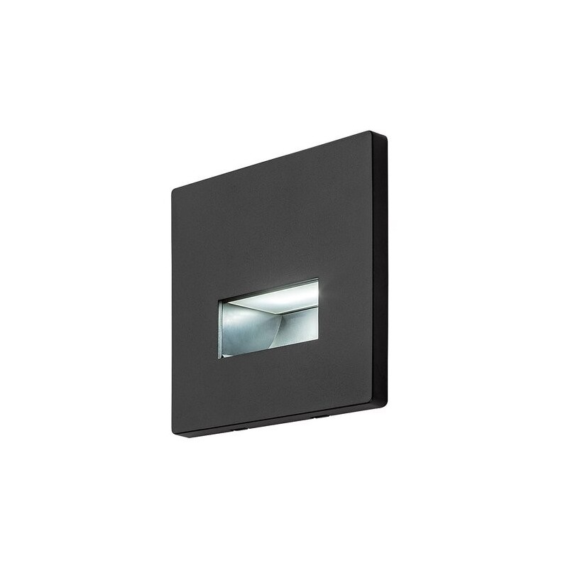 Sieninis šviestuvas Lunca LED 1W 3000, 4500, 6500K CCT keičiama balta spalva (Juoda)