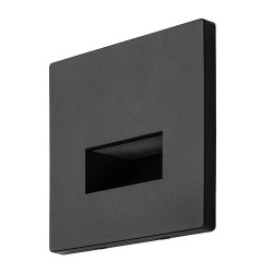 Sieninis šviestuvas Lunca LED 1W 3000, 4500, 6500K CCT keičiama balta spalva (Juoda)
