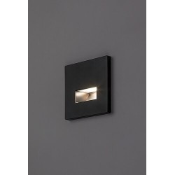 Sieninis šviestuvas Lunca LED 1W 3000, 4500, 6500K CCT keičiama balta spalva (Juoda)