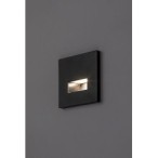Sieninis šviestuvas Lunca LED 1W 3000, 4500, 6500K CCT keičiama balta spalva (Juoda)