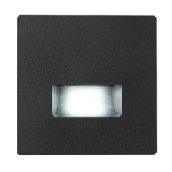 Sieninis šviestuvas Lunca LED 1W 3000, 4500, 6500K CCT keičiama balta spalva (Juoda)