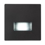 Sieninis šviestuvas Lunca LED 1W 3000, 4500, 6500K CCT keičiama balta spalva (Juoda)