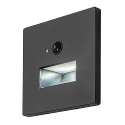 Sieninis šviestuvas Lunca LED 1W 3000, 4500, 6500K CCT keičiama balta spalva (Juoda)