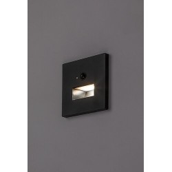 Sieninis šviestuvas Lunca LED 1W 3000, 4500, 6500K CCT keičiama balta spalva (Juoda)