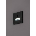 Sieninis šviestuvas Lunca LED 1W 3000, 4500, 6500K CCT keičiama balta spalva (Juoda)