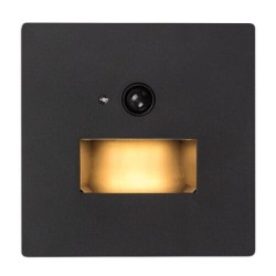 Sieninis šviestuvas Lunca LED 1W 3000, 4500, 6500K CCT keičiama balta spalva (Juoda)