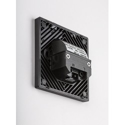 Sieninis šviestuvas Lunca LED 1W 3000, 4500, 6500K CCT keičiama balta spalva (Juoda)