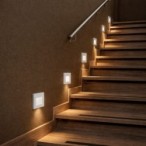 Sieninis šviestuvas Lunca LED 1W 3000, 4500, 6500K CCT keičiama balta spalva (Balta)