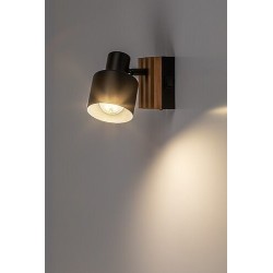 Sieninis šviestuvas Noxelle 1xE14  (Juoda, Ąžuolo)