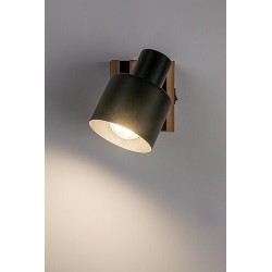 Sieninis šviestuvas Noxelle 1xE14  (Juoda, Ąžuolo)