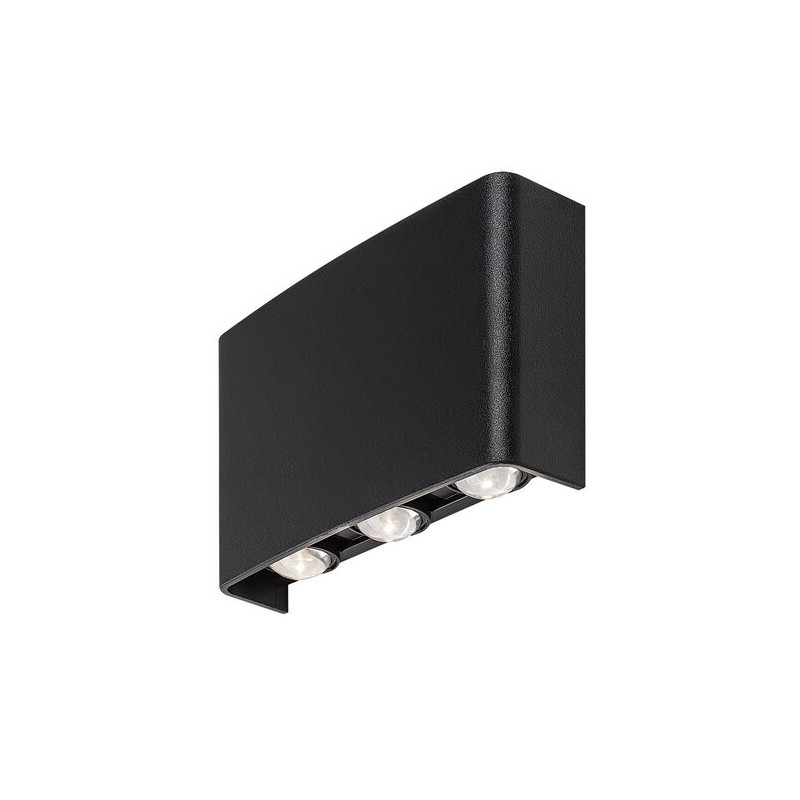 Sieninis lauko šviestuvas Portel LED 5W 2000, 2700, 4000K CCT keičiama balta spalva (Juoda)