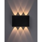 Sieninis lauko šviestuvas Portel LED 5W 2000, 2700, 4000K CCT keičiama balta spalva (Juoda)